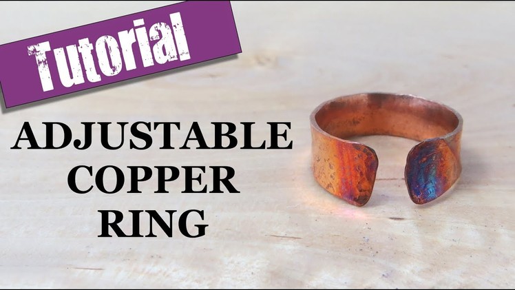 Adjustable Copper Ring  - Jewellery Tutorial