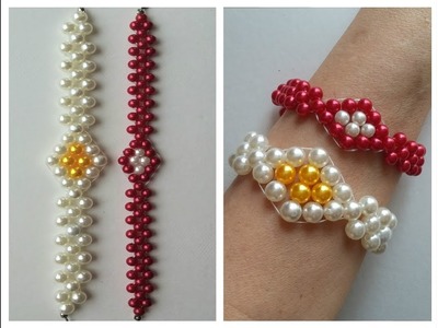 Beautiful beaded bracelets. Super easy tutorial