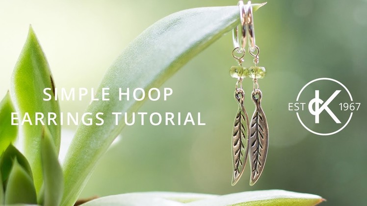 Beginner Jewellery Project: Hoop Earrings Tutorial | Kernowcraft