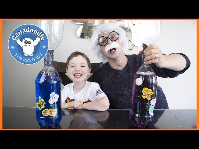 BOTTLE TORNADO EXPERIMENT! Easy DIY Science Experiment for kids Peppa Pig Paw Patrol Stickers
