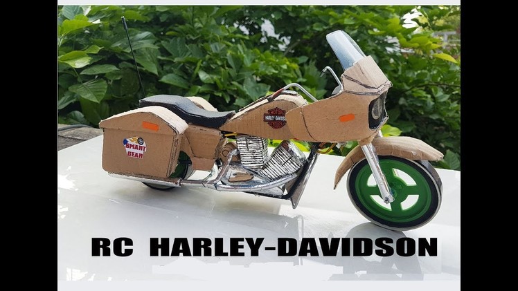 Custom New Harley Davidson || How to make Harley Motorcycle with cardboard || DIY || Electric Harley