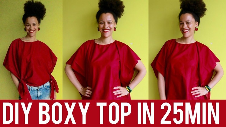 DIY BOXY TOP IN 25MIN | STYLE PANTRY INSPIRED | SEW DIY CLOTHES