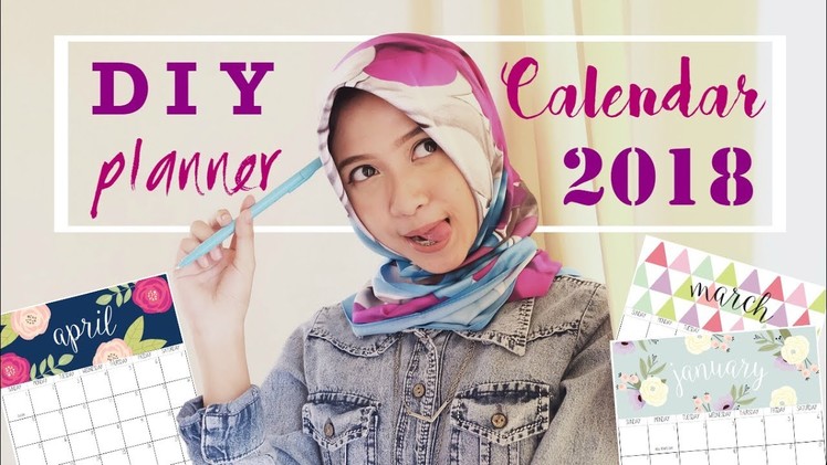 DIY ; Calendar Planner 2018 | EASY!
