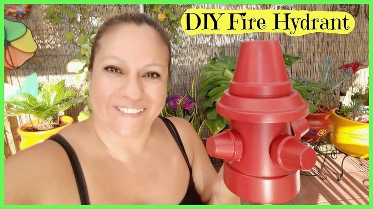 DIY Fire Hydrant With Terracotta Pots