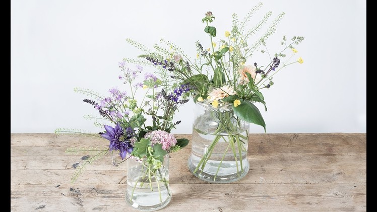 DIY : Flower arrangement in vase by Søstrene Grene