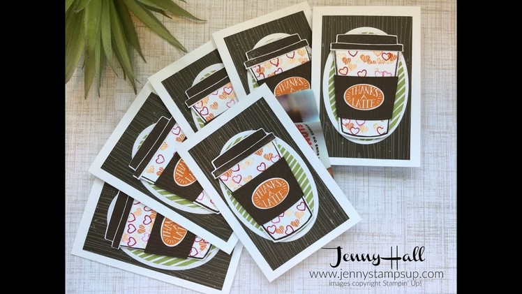 DIY Gift Card Holder using Stampin Up products with Jenny Hall