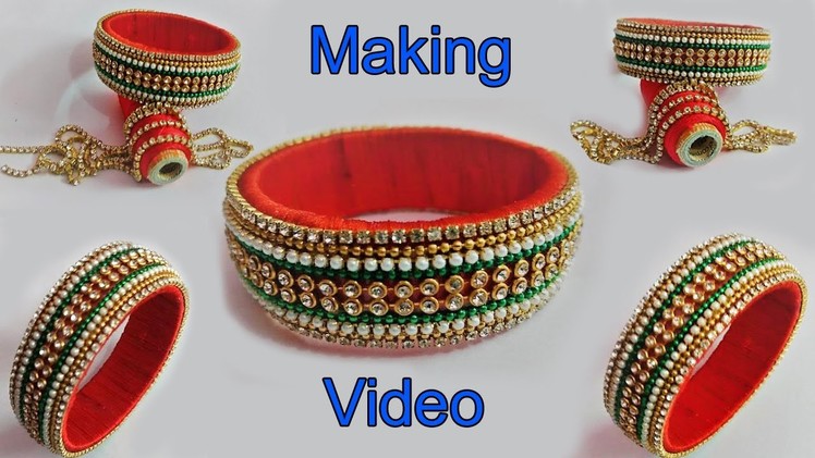 DIY | How to make Maroon color beautiful Silk Thread Bangle | Bangle making video | Today Fashion