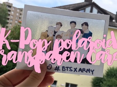 [ diy ] k-pop polaroid transparent card