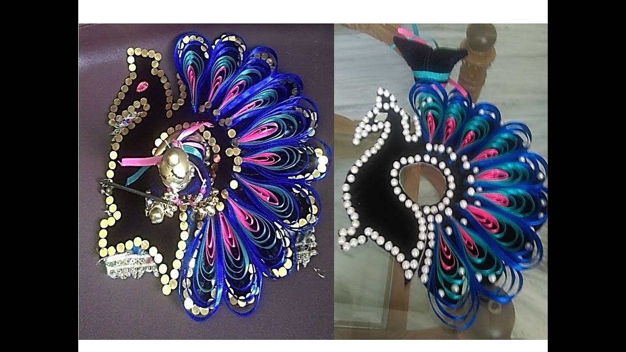 DIY - Make Peacock (mor) Shape Poshak (dress) for Bal Gopal - Janamashtmi special