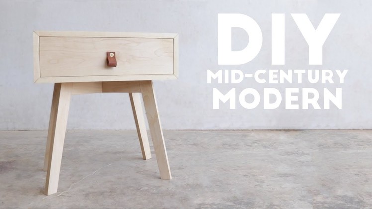 DIY Mid Century Modern Side Table. End Table | Modern Builds | EP. 69