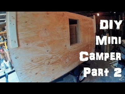 DIY MINI CAMPER Part 2: Walls, Roof, Door & Boat Rack