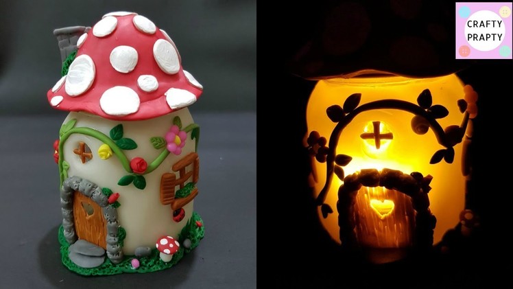 DIY Mushroom Fairy Jar.DIY Fairy Lantern.DIY Mushroom Light.Fairy garden.Fairy jar