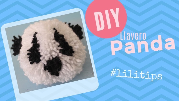 DIY Panda. llavero facil