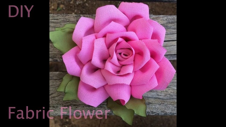 DIY  Step by step. How to make a Fabric Flower