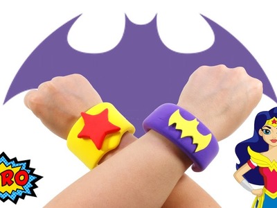 DIY Super Hero Girls Bracelets | Wonder Woman Batgirl Supergirl
