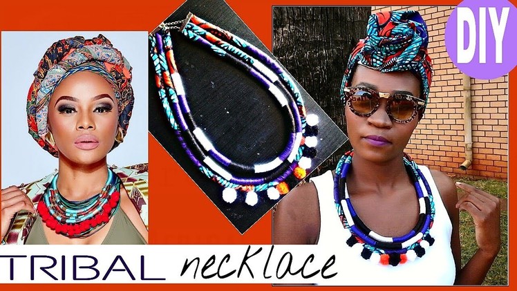 DIY Tribal (Ethnic) Neck Ropes Customized with African print
