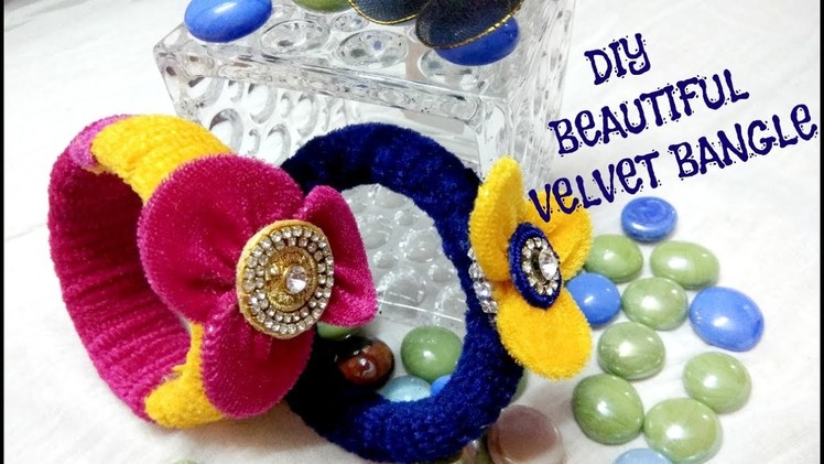 Easy & Beautiful Velvet Bangle |  DIY Velvet Bracelet