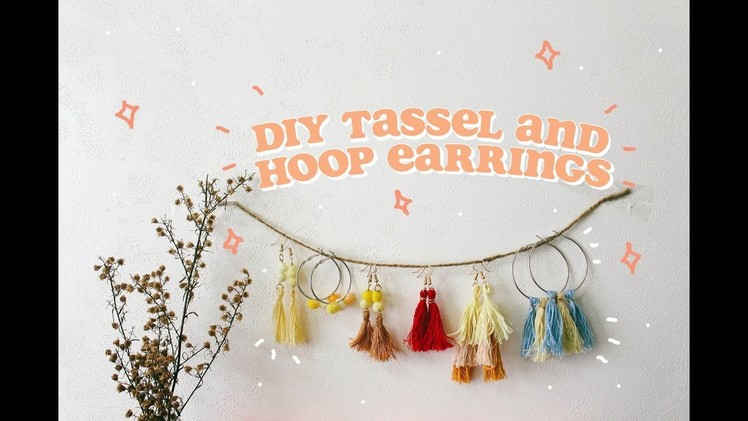 Easy DIY Tassel and Hoop Earrings (Philippines) | Ina Louise