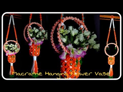 Easy Tutorial oF Hanging Flower Vase, Easy Making Method, Step By Step.