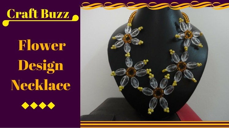 # Flower Design Necklace # How To Make Video Tutorial