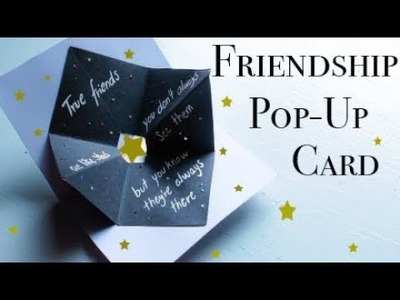 Friendship pop-up card - EASY DIY