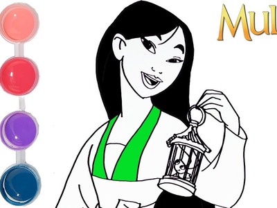 How to Draw & Color Disney Princess Mulan | Drawing prismacolor Learning Tutorial | Kids Learn Color
