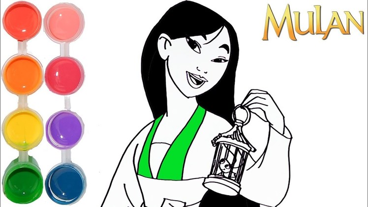 How to Draw & Color Disney Princess Mulan | Drawing prismacolor Learning Tutorial | Kids Learn Color
