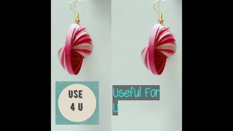 How to make quilling earrings | how to make earrings | at home | tutorial-3