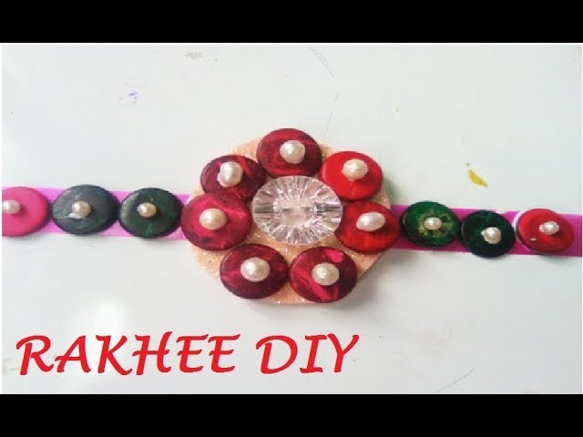 How to make Rakhee with buttons in5 minutes.Super easy DIY Rakhee