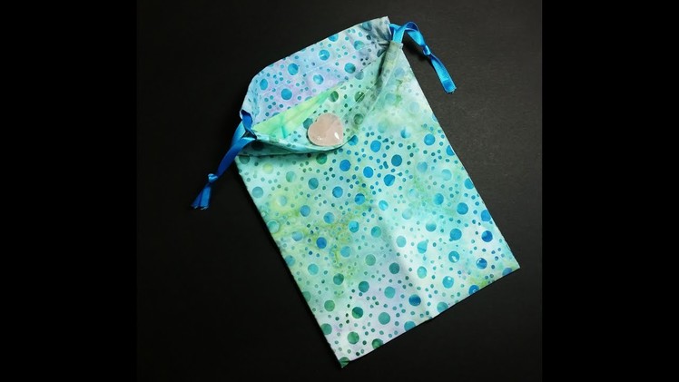 Lined Drawstring Pouch Tutorial