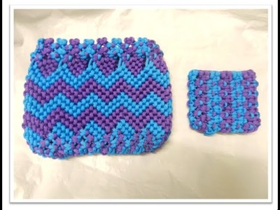 MACRAME " ZIGZAG " AND "COIN " PURSE TUTORIAL.EASY PURSE