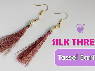 Make Silk Thread Tassel Earrings Tutorial | Jewellery BOX