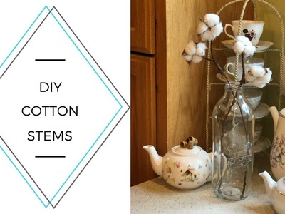 Mommy Edition: DIY : Cotton Stems