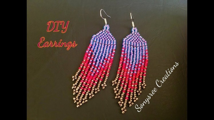 Native American Style Earrings Very clear Tutorial for Beginners