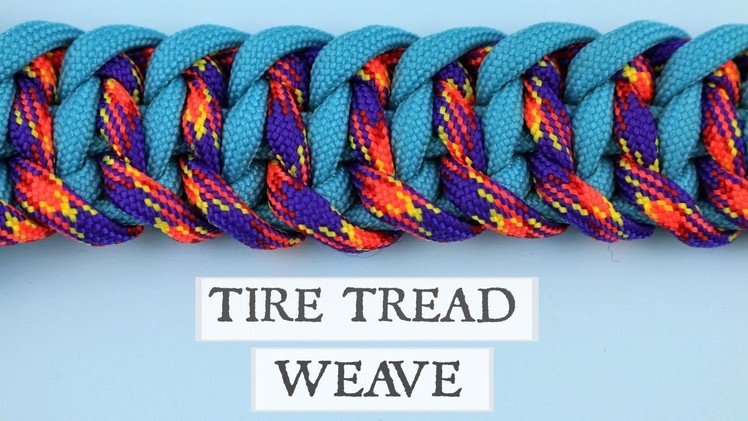 PARACORD 'TIRE TREAD' WEAVE TUTORIAL