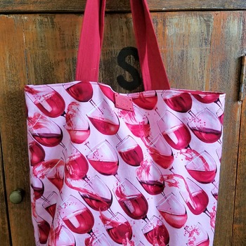 Red Wine Market Bag