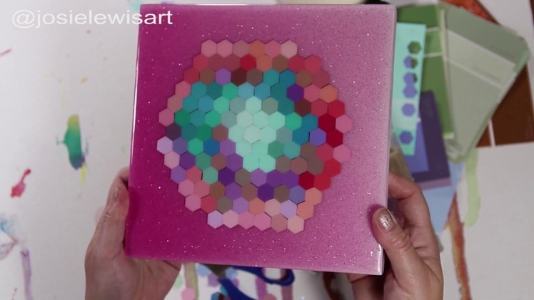 Resin Art Tutorial: Resin Hexagon Collage Step-by-Step