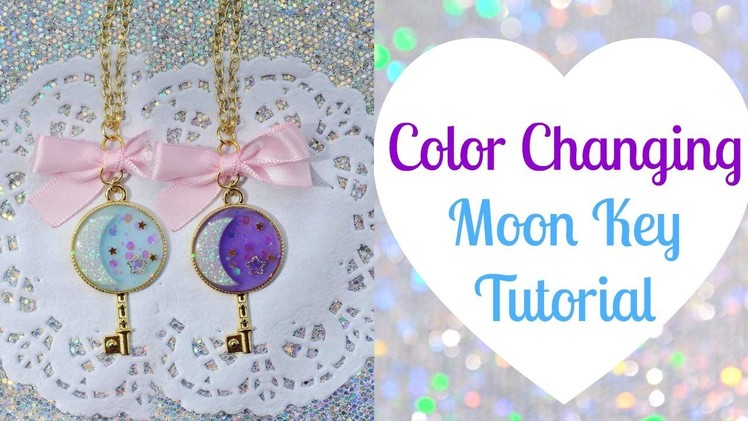 ✾Resin Tutorial: UV Color Changing Moon Key | ft. MiniatureSweet