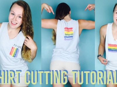 SHIRT CUTTING TUTORIAL | LGBT pride shirts