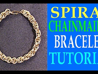 STEP-BY-STEP SPIRAL CHAINMAILLE BRACELET TUTORIAL| DOUBLE SPIRAL CHAINMAILLE DESIGN | NEZ DESIGNS