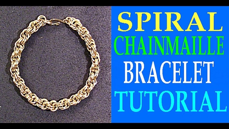 STEP-BY-STEP SPIRAL CHAINMAILLE BRACELET TUTORIAL| DOUBLE SPIRAL CHAINMAILLE DESIGN | NEZ DESIGNS