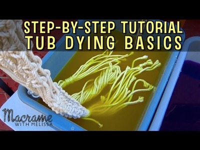 Step-by-Step Tutorial: Tub Dying Basic with Crafty Ginger