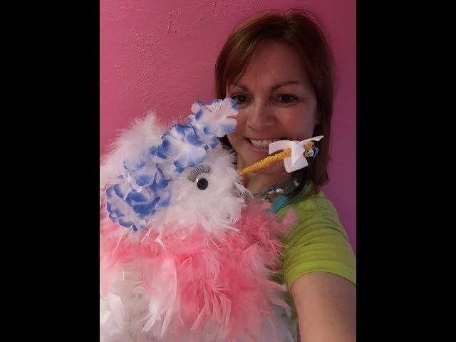 Stork Wreath Tutorial with Sandy and Dollar Tree supplies