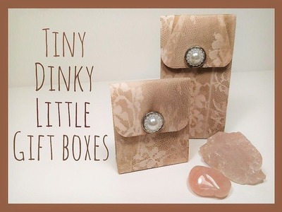 Tiny, Dinky Gift Boxes | Stampin Up! Falling in Love Video Tutorial