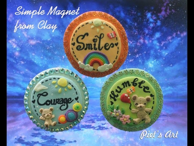 Tutorial Simple Magnet Clay for Beginner