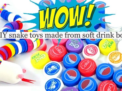 Wow. ! DIY. snake toys made from soft drink bottle for Kids
