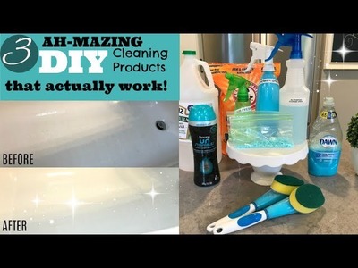 3 AMAZING DIY CLEANERS AND AIR FRESHENERS + speed cleaning my bathroom