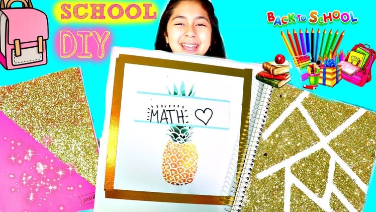 4 SCHOOL DIY'S Notebooks & Binders Easy Back to School DIY|B2cutecupcakes