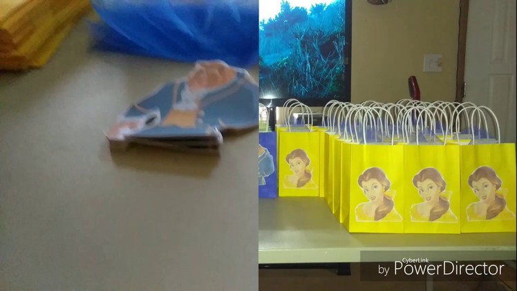 DIY Beauty and The Beast Goodie bags