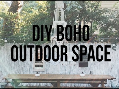 DIY Boho Outdoor Space